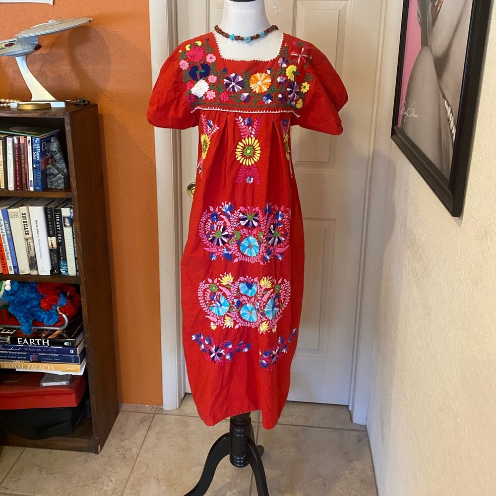 Traditional Mexican dress. Ethnic